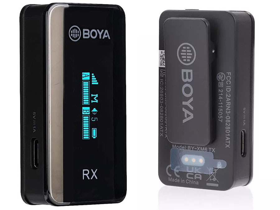 میکروفون بی سیم یقه ای بویا Boya BY-XM6-S2 wireless collar microphone