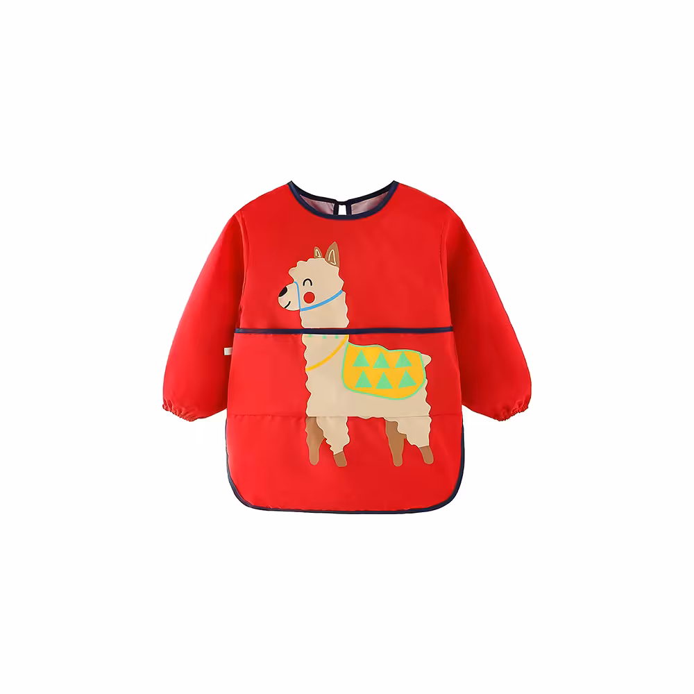 پیشبند آستین دار و جیب دار ضدآب کودک