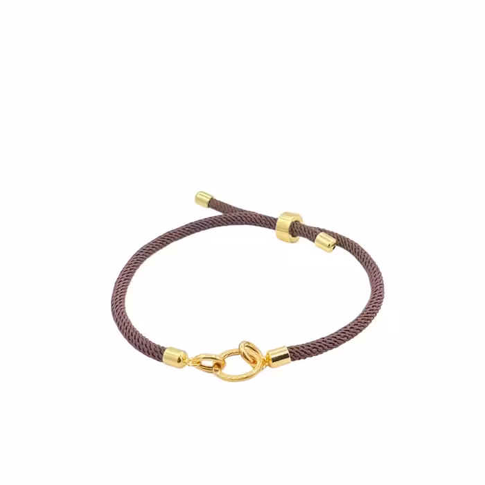 دستبند طلای 18 عیار بند پارچه ای کد DP061