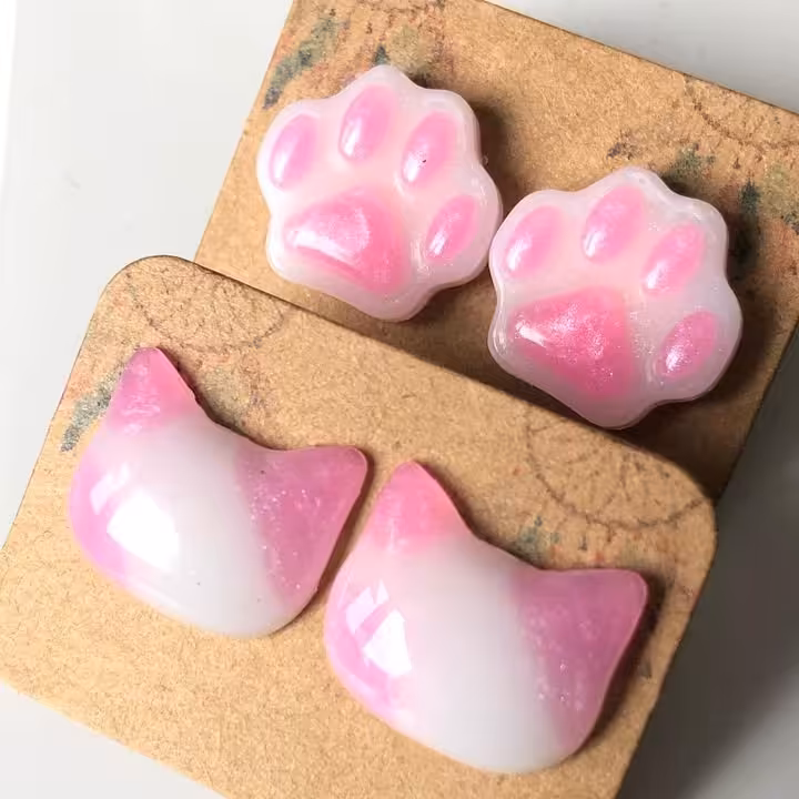 گوشواره میخی گربه ای 