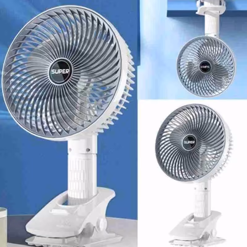  پنکه شارژی  قابل حمل (super) دارای گیره نگهدارنده همراه