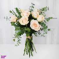دسته گل رز نباتی گل بازار