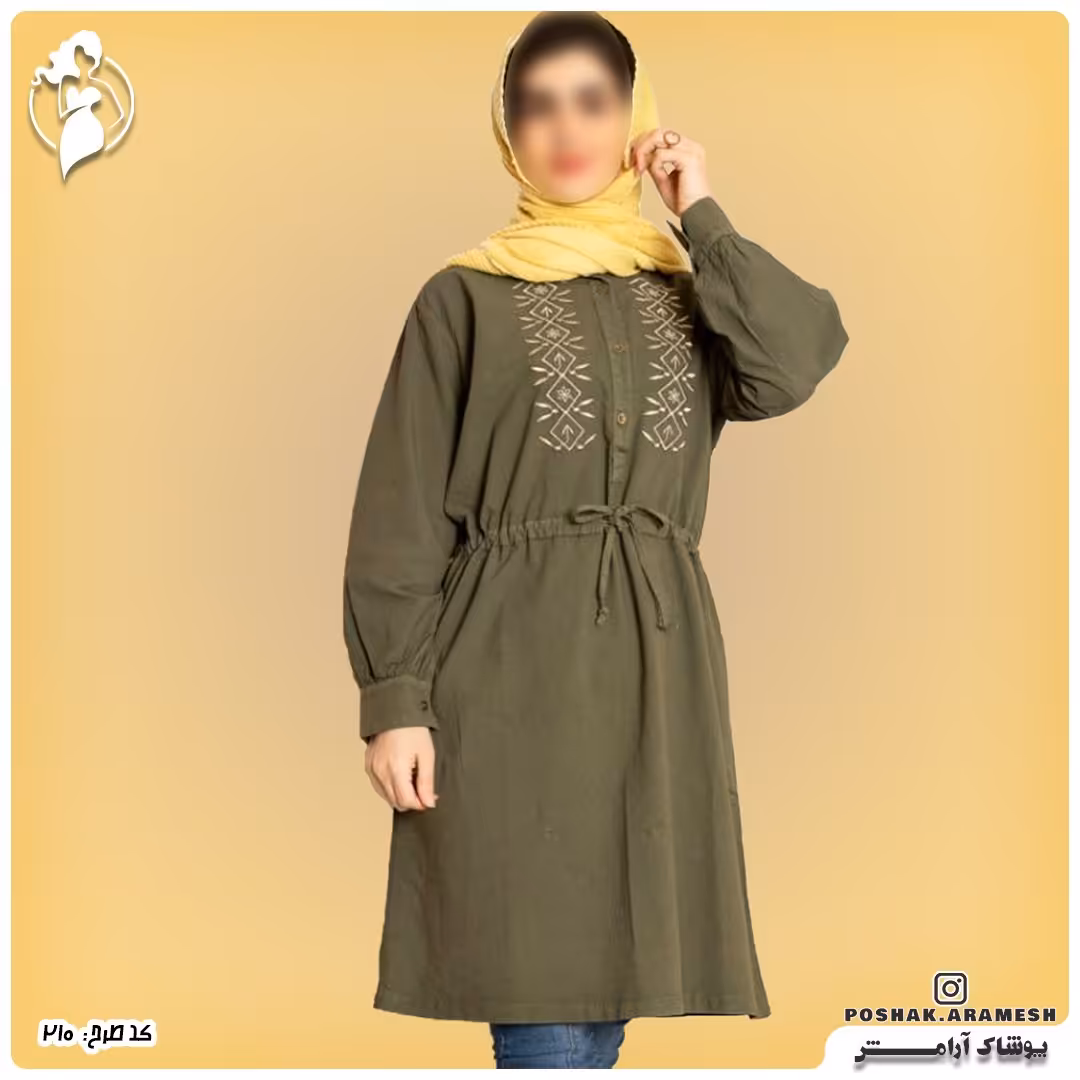 مانتو الیاف طبیعی الیاف طبیعی با کیفیت عالی بهاره سبک و خنک فری