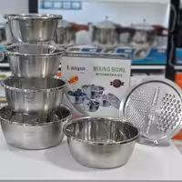 سرویس لگن رنده دار استیل یونیک