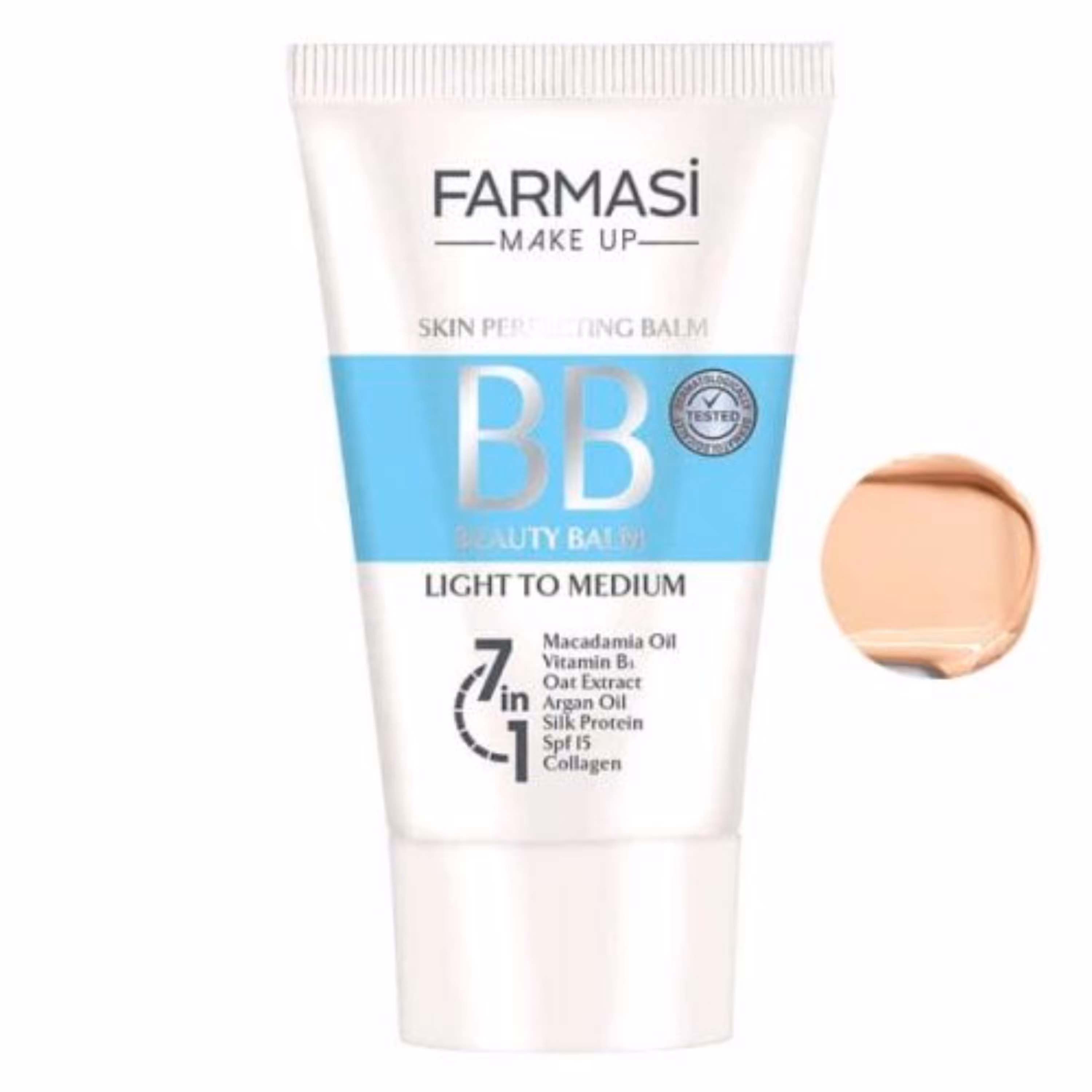 بی بی کرم فارماسی شماره 02 (LIGHT TO MEDIUM02) BB Cream 7 in 1 Farmasi 