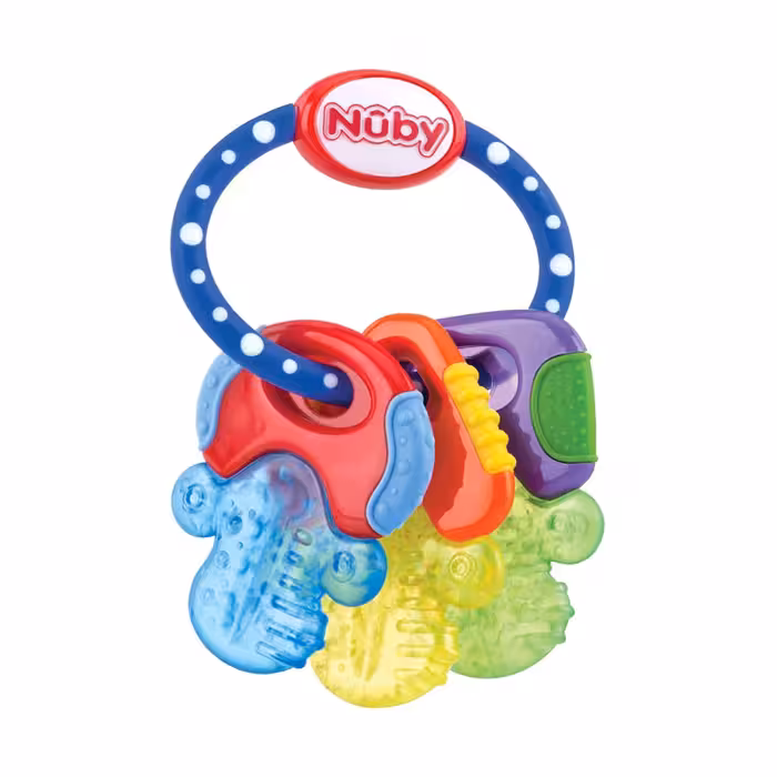 دندانگیر ژله ای 3  ماه طرح دسته کلید نابی NUBY مدل Icy Bite