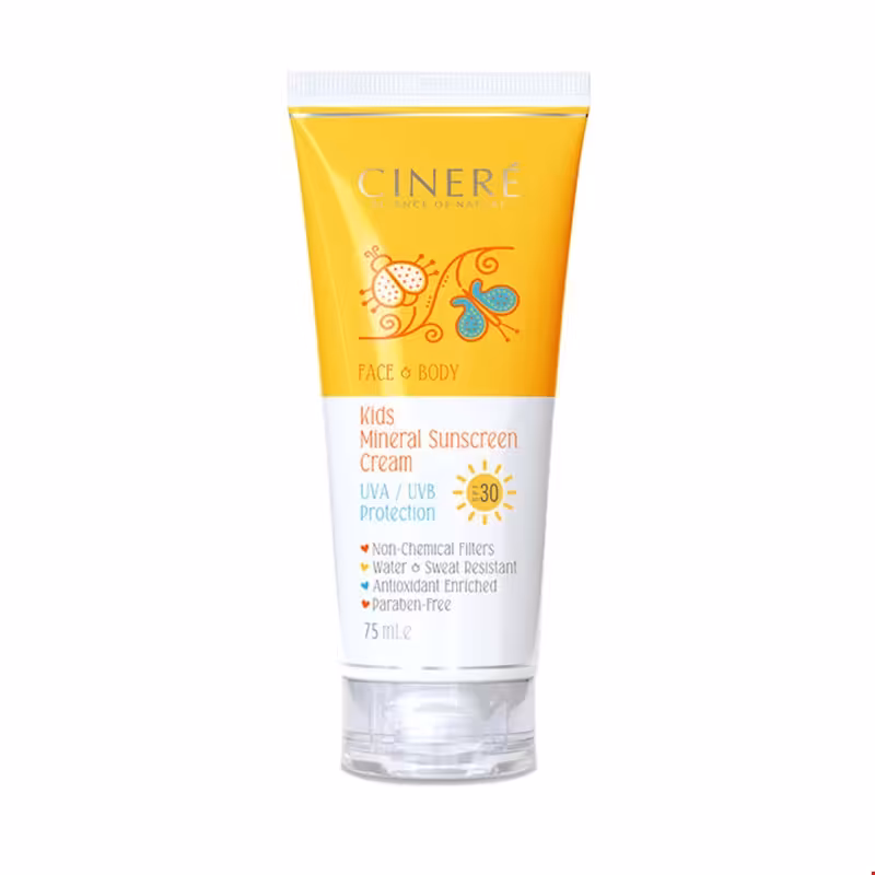 کرم ضد آفتاب کودک SPF30 سینره 75 میلی لیتری