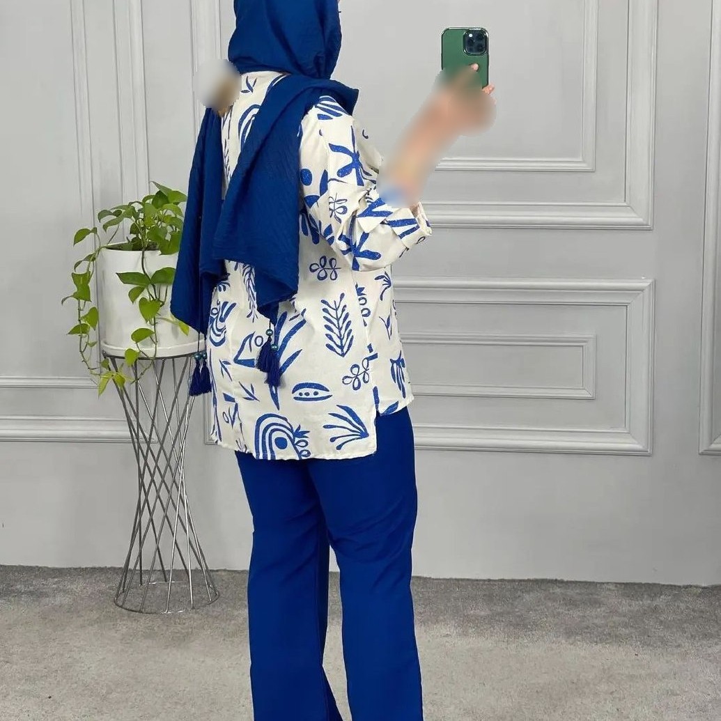 شومیز لینن و شلوار داکرون