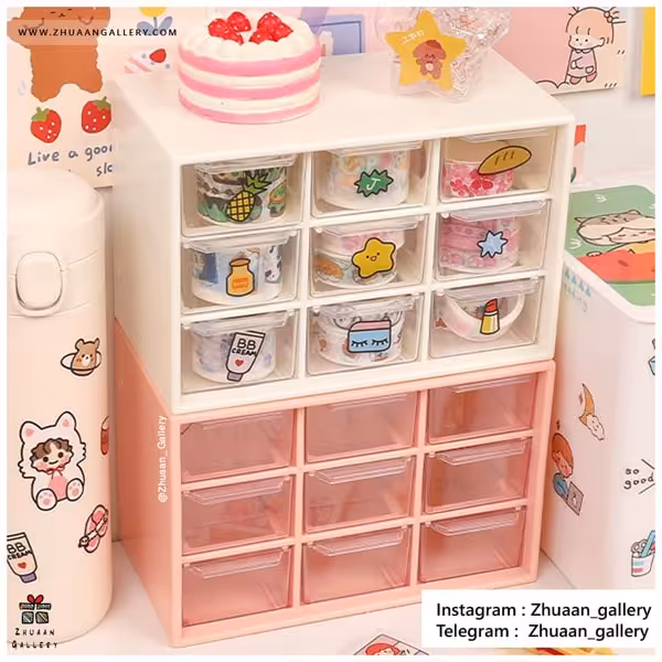 ارگانایزر 9 کشو پاستلی