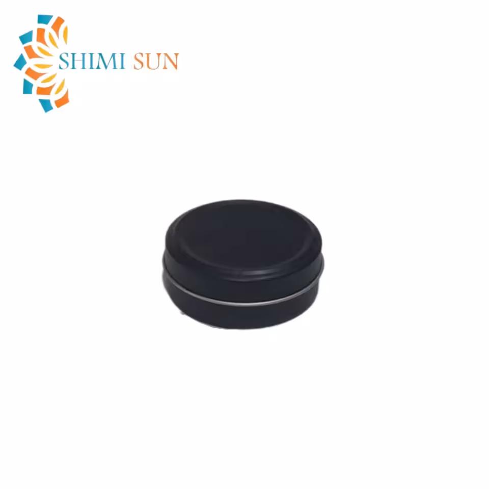 قوطی فلزی 6 سانت مشکی مات