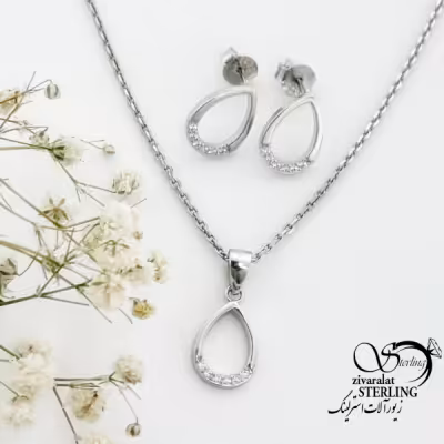 نیمست اشکی نقره 925 عیار کد 15909