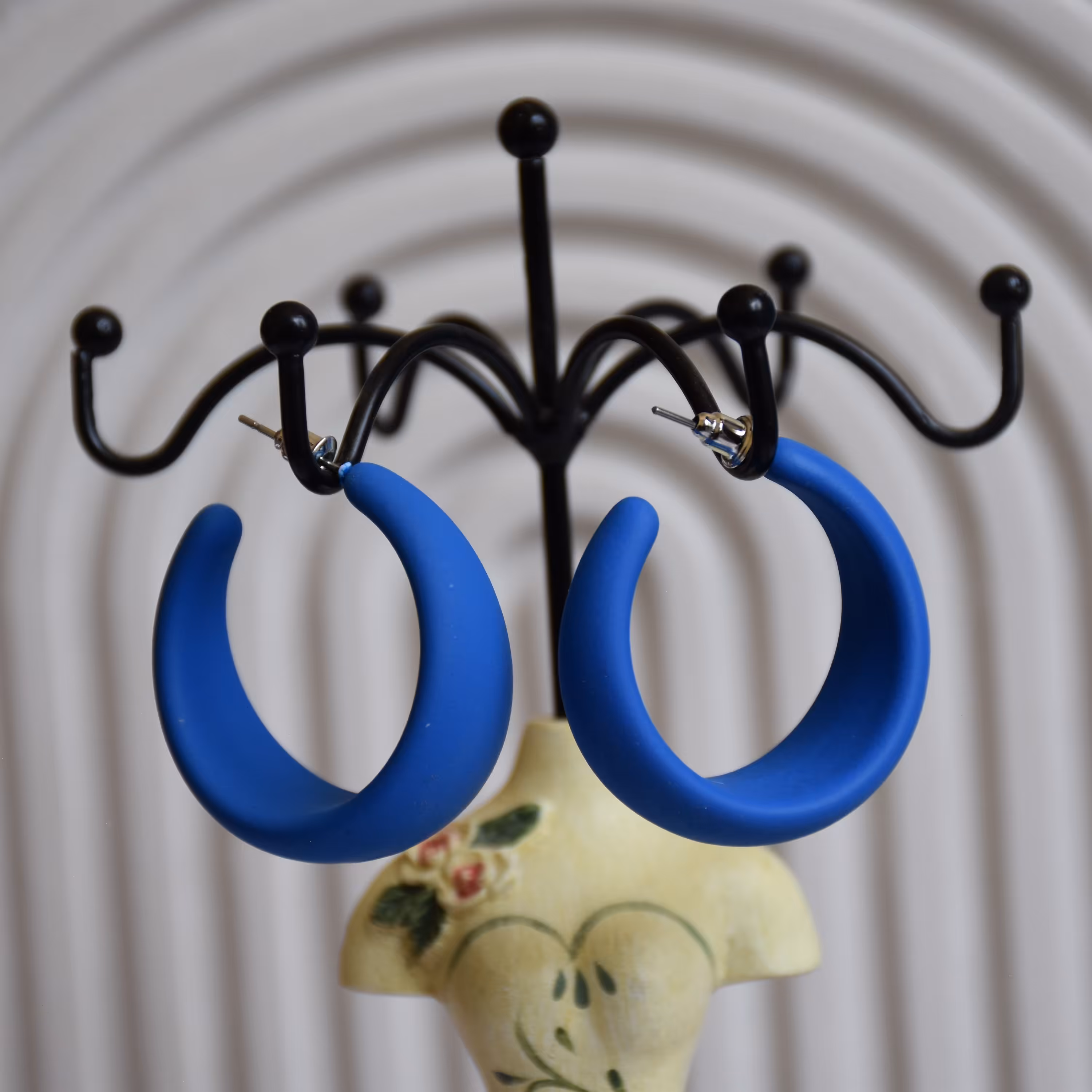 گوشواره رنگی حلقه ای 