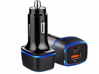 شارژر فندکی فست شارژ رسی Recci RQ02 PD 20W   QC3.0 Car Charger
