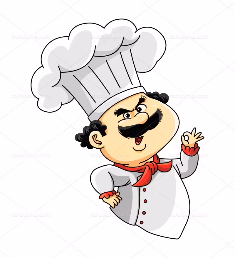 لوگو آقای سرآشپز | گرافیک با طعم تربچه