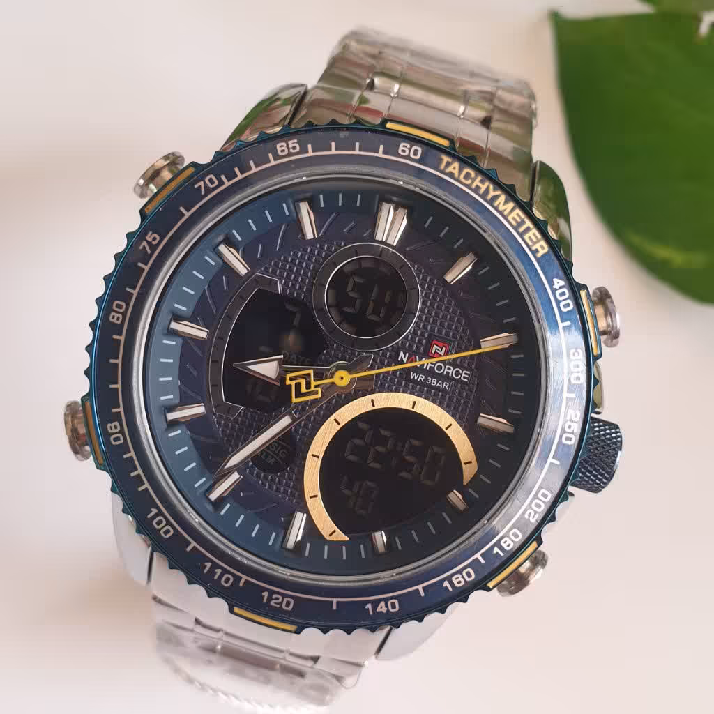 ساعتمچی مردانه ناویفورس اورجینال موتور اصلی شرکتی جنس استیل. Naviforce 