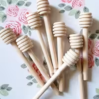 قاشق چوبی عسل دوعددی 