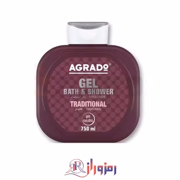 شامپو بدن آگرادو agradoمدل traditional حجم 750 میل