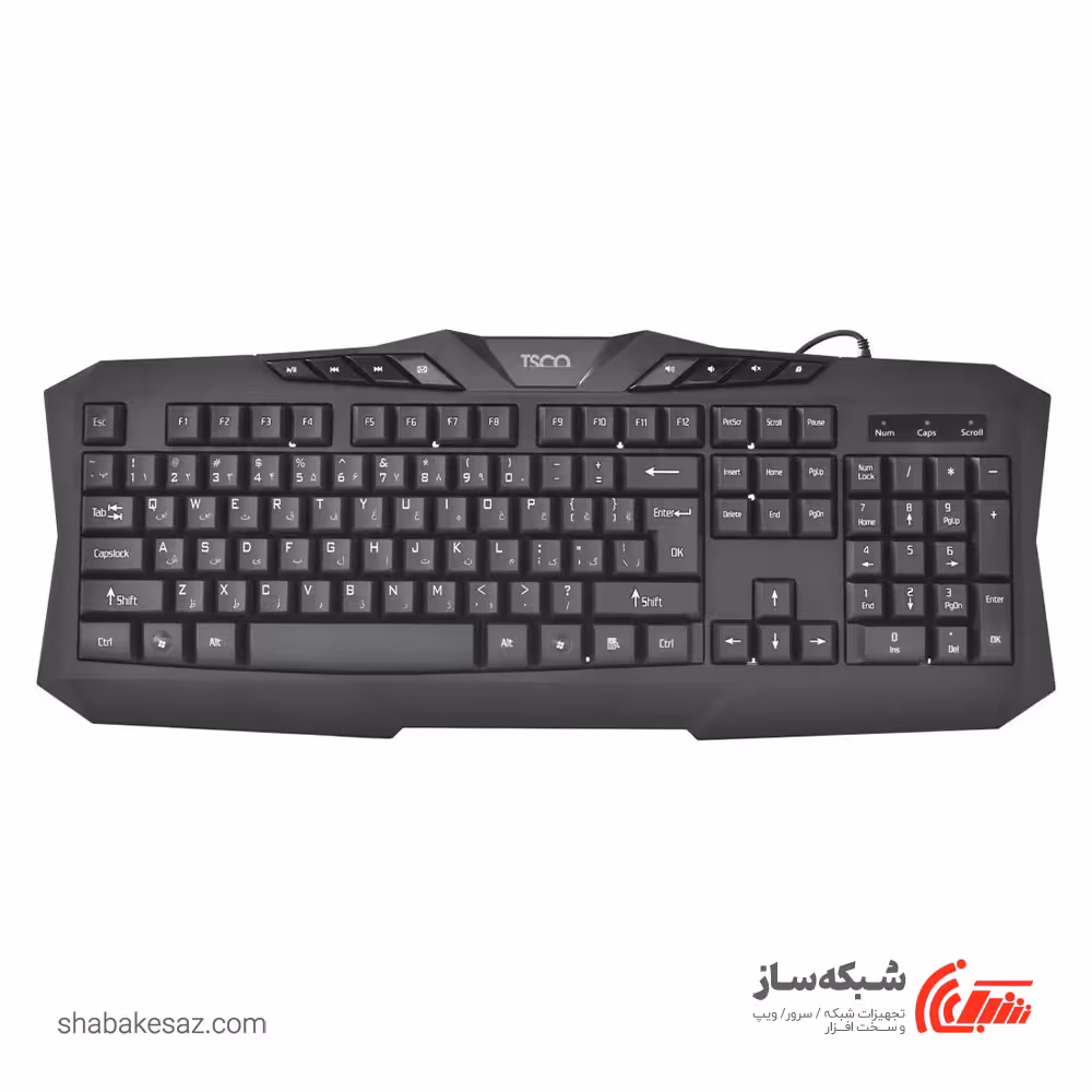 قیمت و خرید کیبورد تسکو TSCO TK 8020N باسیم - شبکه ساز