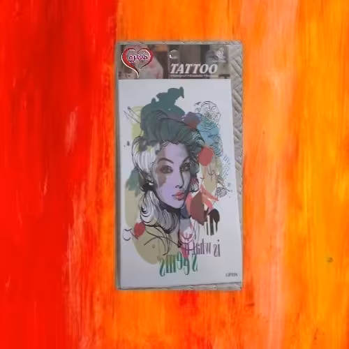 تتو موقت طرح دختر آبرنگی