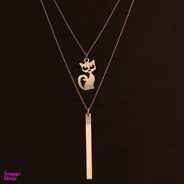 گردنبند طلا 18 عیار زنانه سانا گالری مدل گربه کد D9344