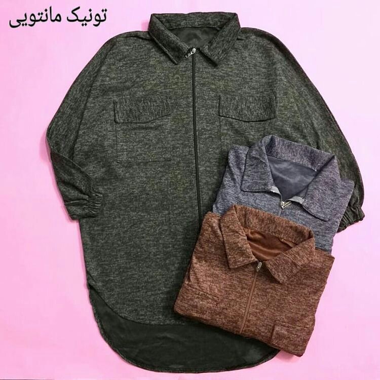تونیک مانتویی سایز بزرگ زنانه ودخترانه
