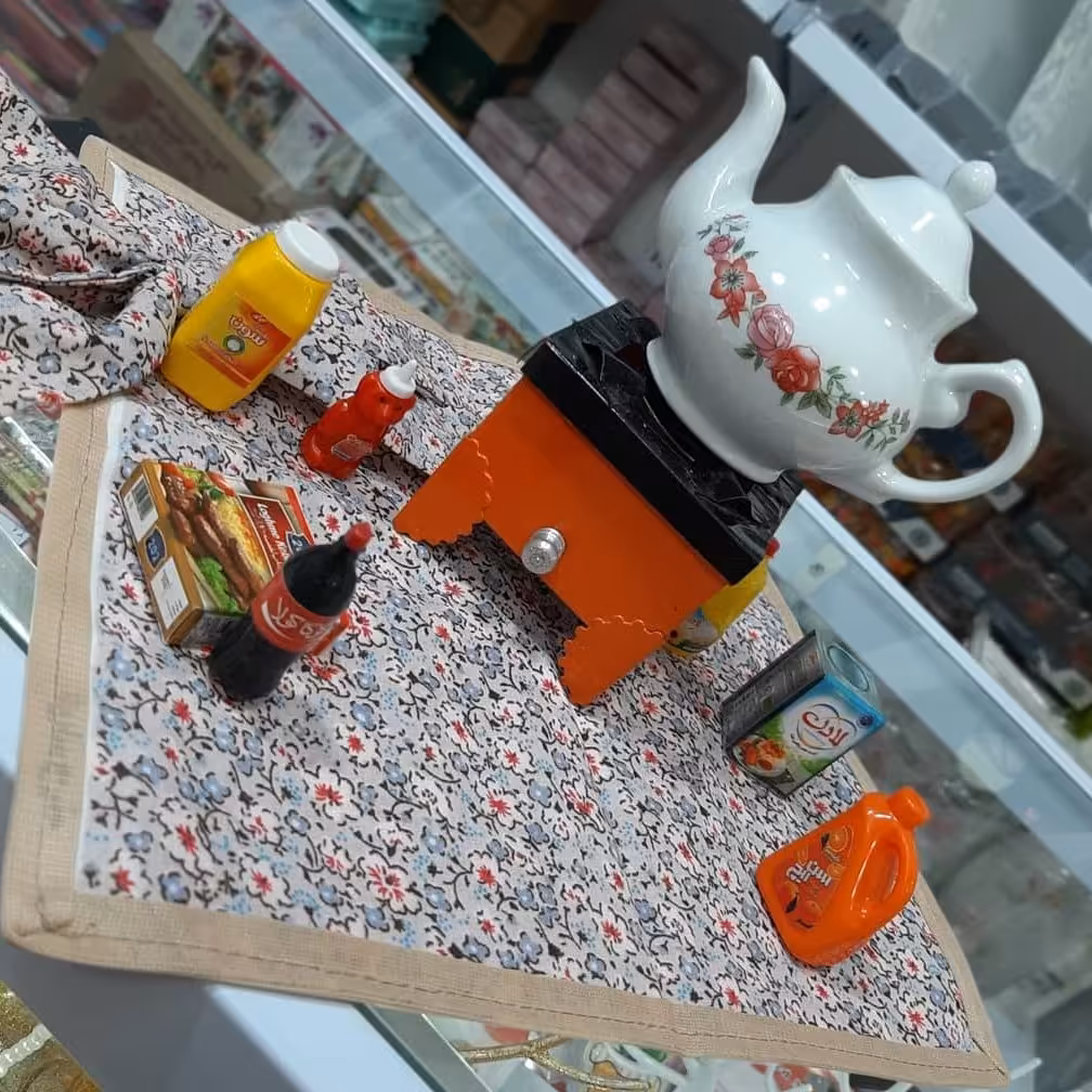 اجاق گاز بادیگ مسی وارمردار .دکوری تزیینی