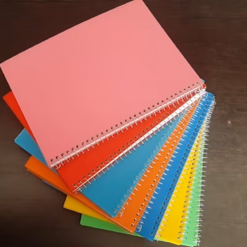  دفتر 50 برگ سیمی طرح تک رنگ برند صنوبر