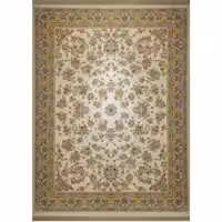 فرش ماشینی افرند 1200 شانه گل برجسته زمینه کرم کد 2230 (دوازده متری)
