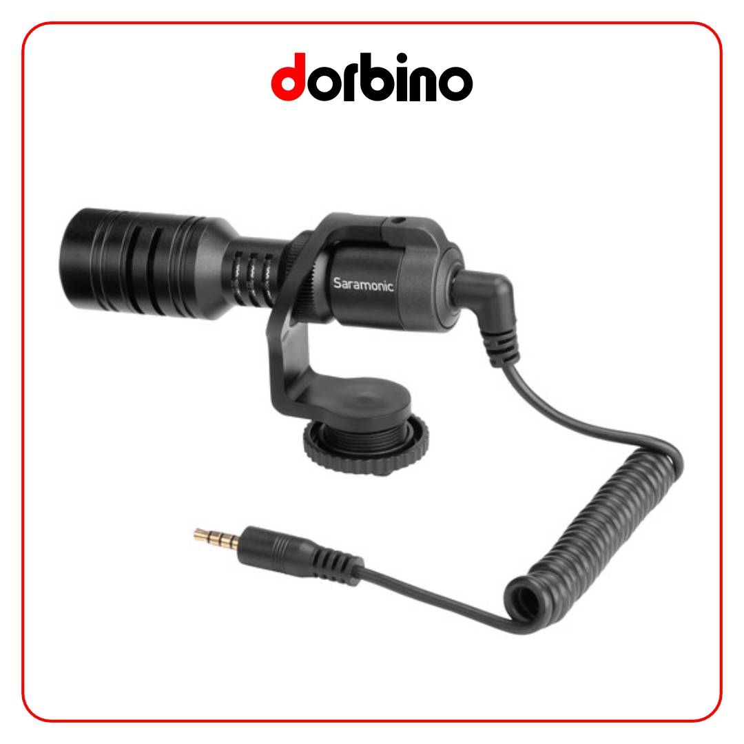 میکروفون شاتگان سارامونیک Saramonic Vmic Mini Ultracompact Camera-Mount Shotgun Microphone - فروشگاه دوربین دوربینو