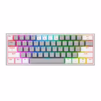 کیبورد ردراگون مدل Fizz K617 Gray/White RGB