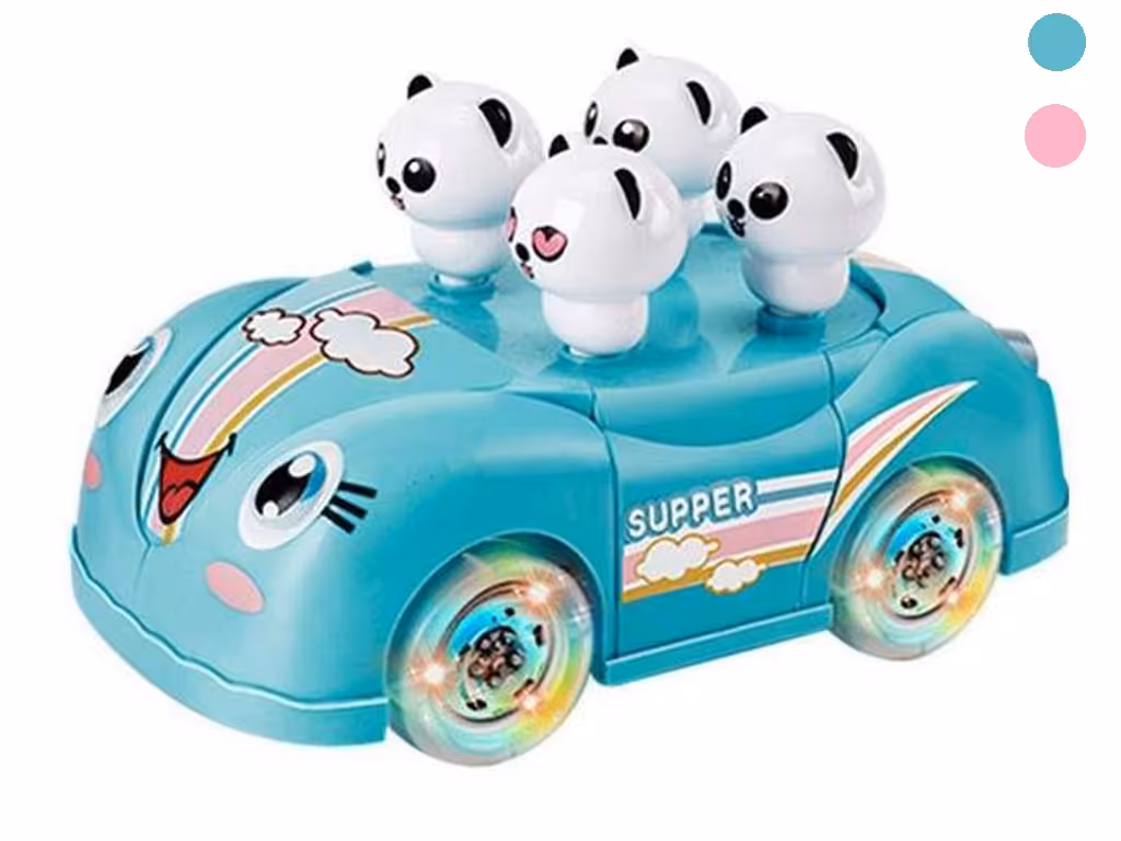 ماشین موزیکال و چراغدار اسباب بازی مدل ساختنی دای diy