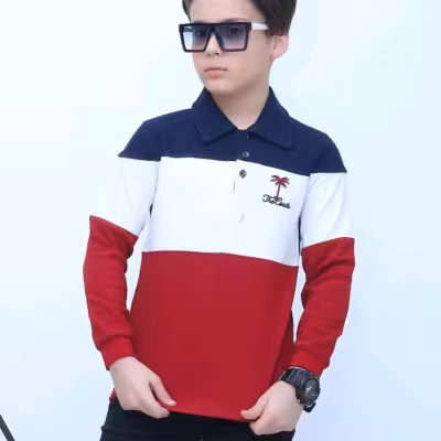 بلوز پسرانه یقه دار شیک