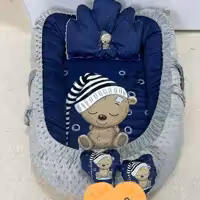 تشک گارددار نوزاد  سایز دو  جنس مخمل کالیفرنیا و مخمل حباب اکسسوری خواب هیوادگالری و نی نی دوخت