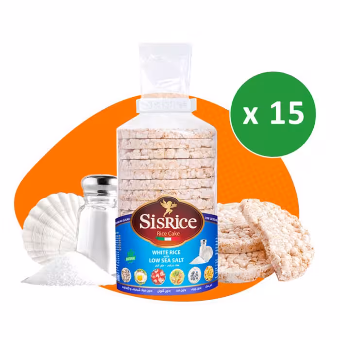 رایس کیک سیس رایس 15 بسته  باطعم نمک دریایی