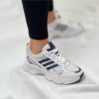 کفش اسپرت زنانه مدل کتانی ادیداس سایز37 تا 41 سفید آبی