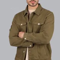 کت جین قهوه ای سوخته