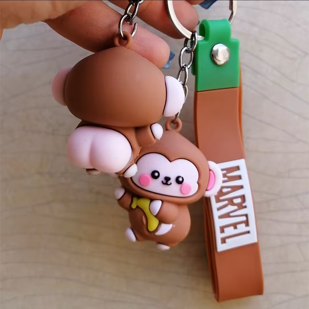 جاکلیدی سیلیکونی فانتزی طرح میمون برهنه وارداتی 2