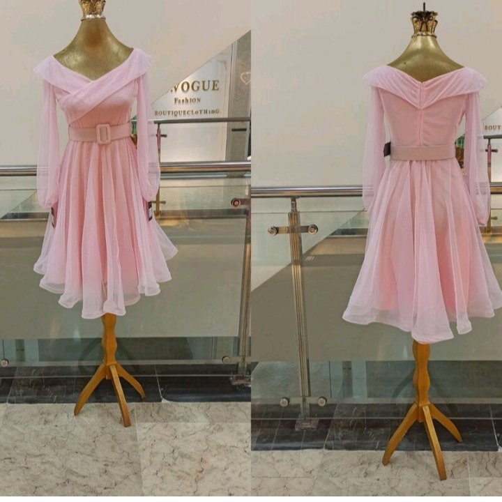 لباس مجلسی عروسکی کمربند دار مژگان