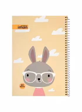 دفتر مشق 60 برگ ایمان طرح حیوانات - چی بخونم