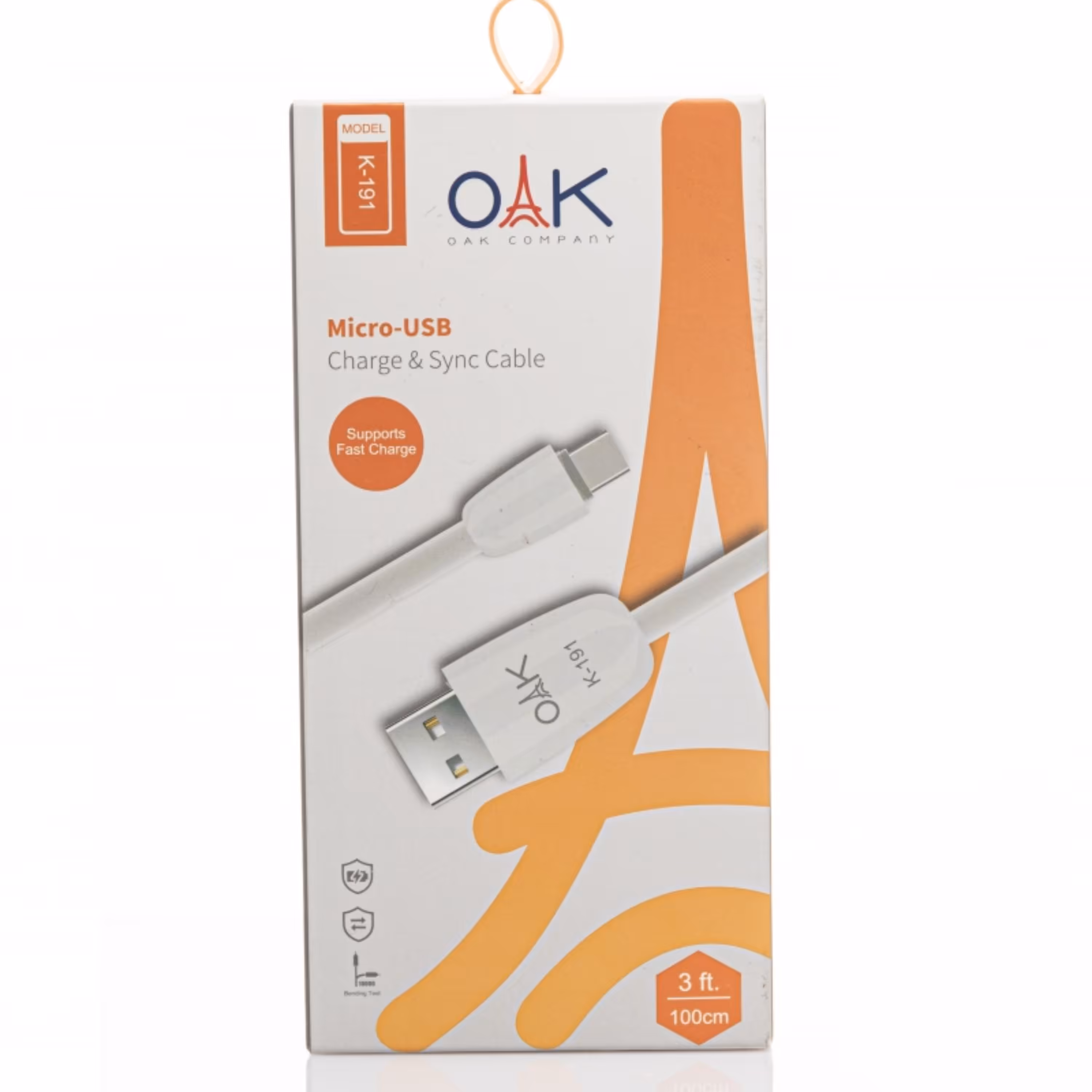 کابل تبدیل USB بهOAK microUSB مدل K-191 طول 1 متر