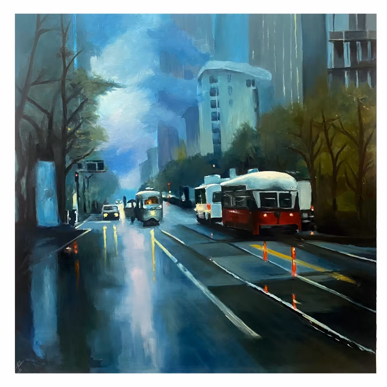 تابلوی رنگ روغن سبک امپرسیونیسم 