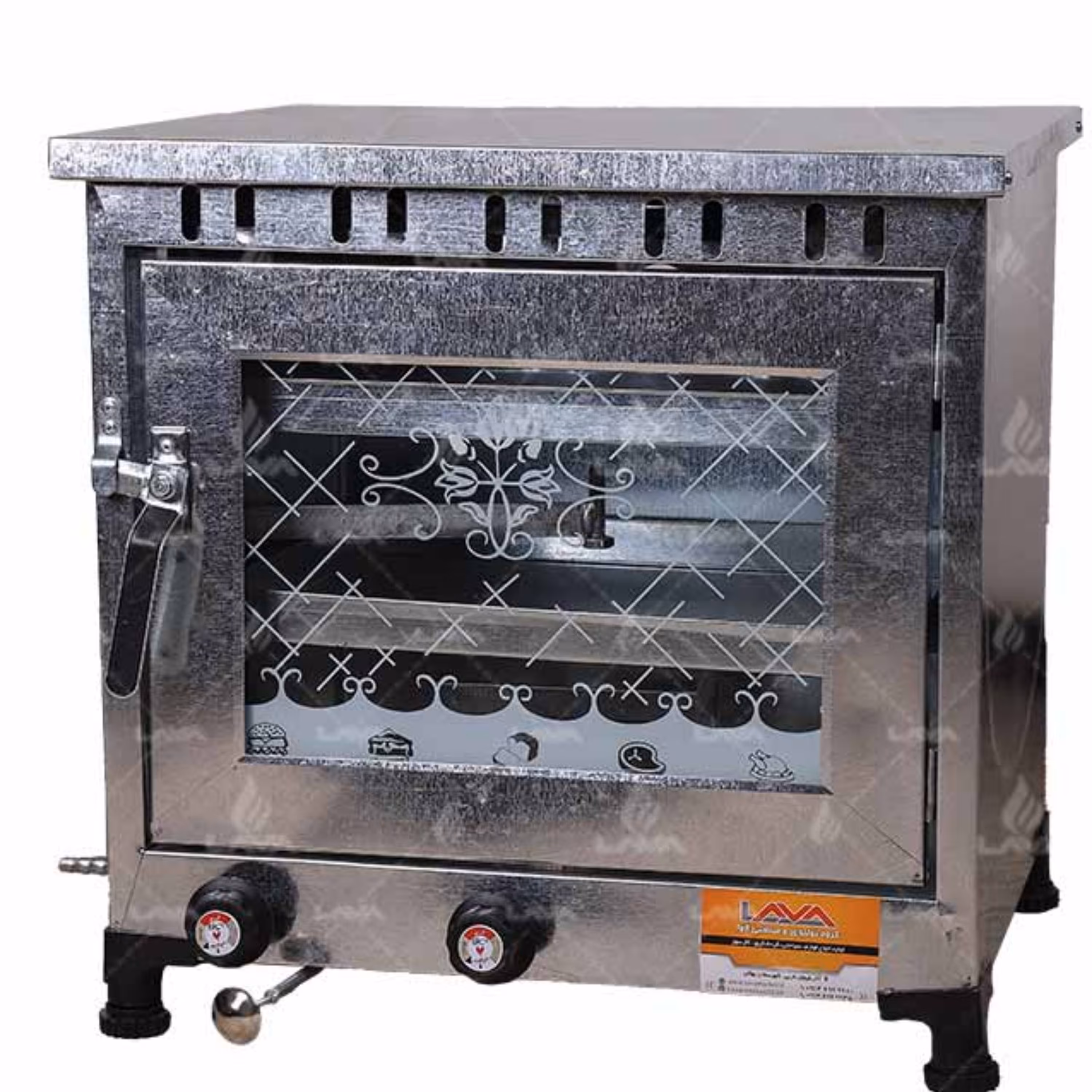 فر گازی خانگی دو سینی گالوانیزه