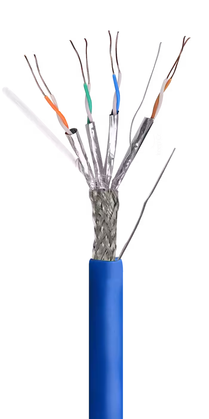 کابل شبکه Cat6 SFTP کی نت پلاس مدل KP-NL6S00305 طول 305 متر