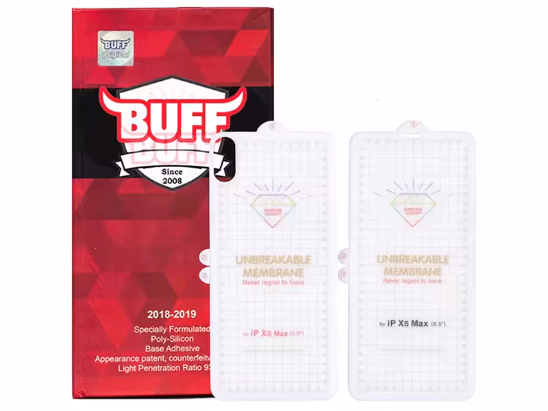 گلس جلو و پشت گوشی آیفون ایکس مکس بوف buff Hydrogel front and back screen protector iPhone XS Max