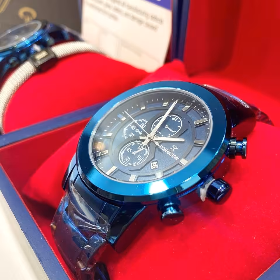 ساعت رومانسون طرح سه موتور ست زنانه مردانه ROMANSON