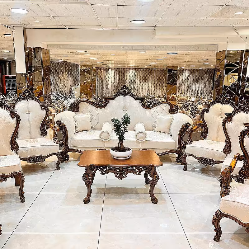 مبل کلاسیک مدل مروارید ارسال باباربری پس کرایه 