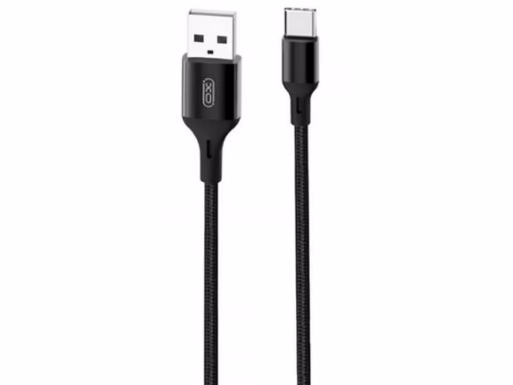 کابل شارژ سریع یواس‌بی به تایپ‌سی یک متری ایکس‌او XO braided data cable Type-c NB143