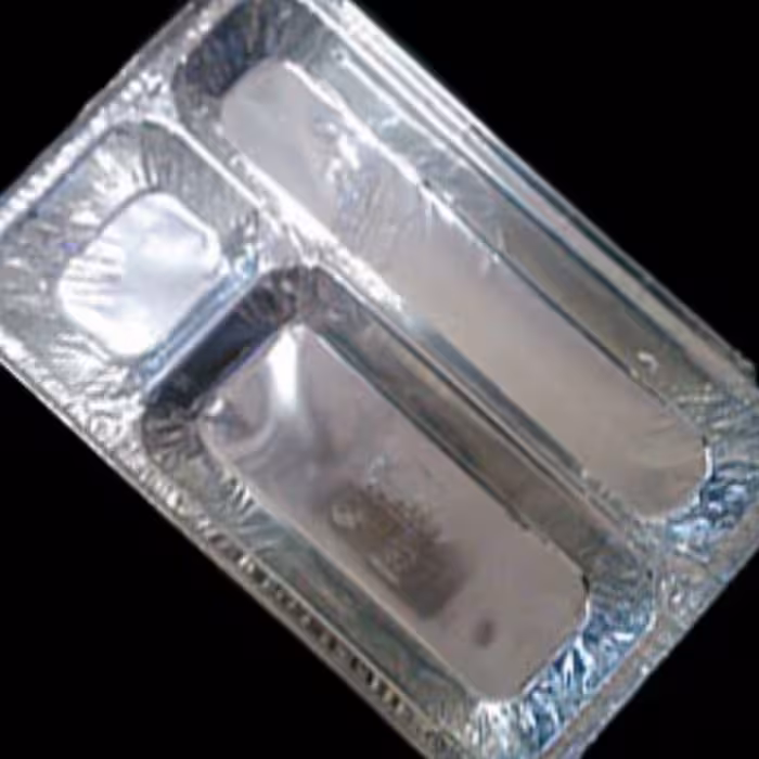 ظرف الومینیوم کبابی 3 خانه (کارتن 500 تایی)