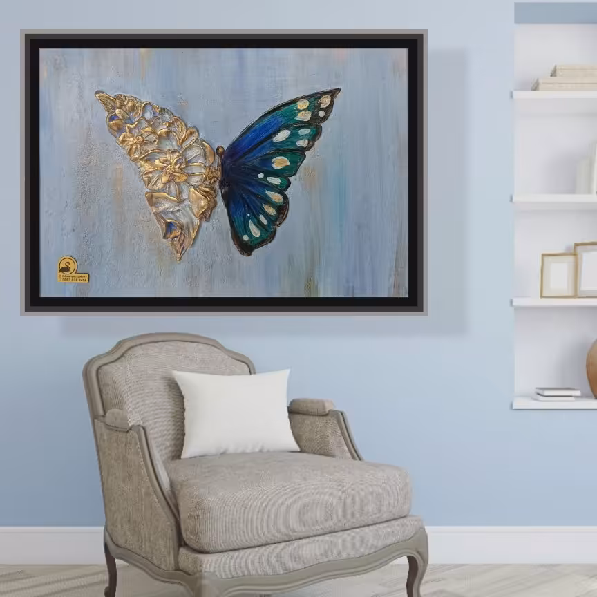 تابلو پروانه نماد تغییرات مثبت