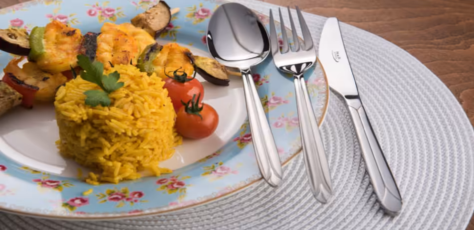 سرویس قاشق و چنگال 24 پارچه   ساده  مدل پالرمو  ناب استیل Nab Steel palermo 24 Pcs